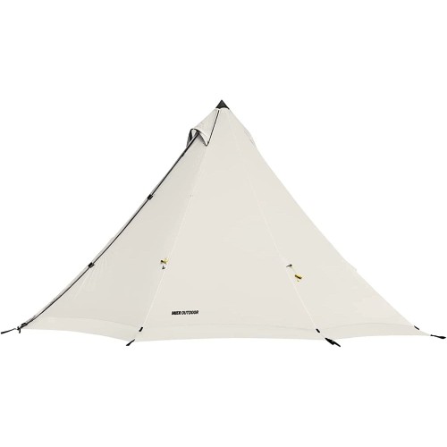 Teepee Tent 4-6 Person  Tents With Stove Jack 4 Season