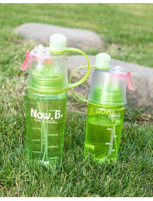 Drinking And Misting Portable Water Bottle For Outdoor Sport Cooling Down