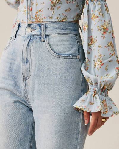The Premium-Fabric Distressed Tassel Jeans
