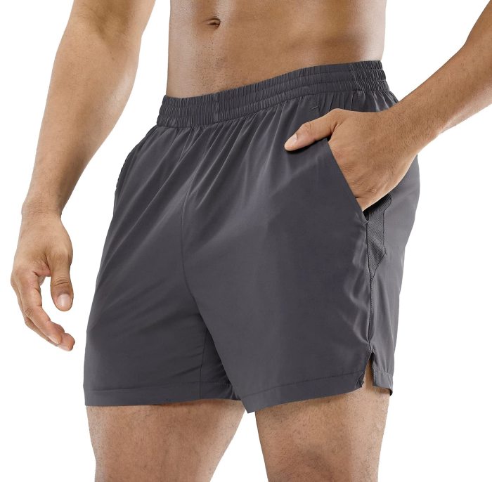 Men Workout Running Shorts Active 5 Inches Shorts With Pockets