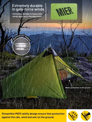 Lanshan 1 Person Ultralight Backpacking Tent Camping Tent