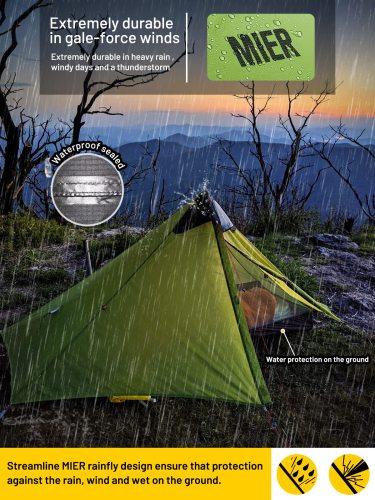 Lanshan 1 Person Ultralight Backpacking Tent Camping Tent