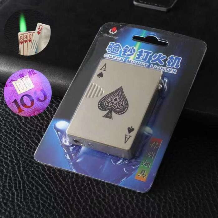 Poker Lighter Ace Of Spades Gas Lighter