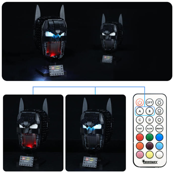 Light Kit For Batman Cowl 2(With Remote)