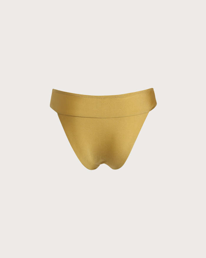 The Yellow Middle Waist Bikini Bottom
