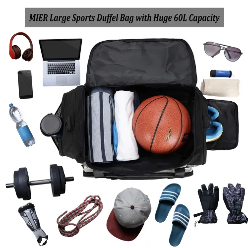 Large Sports Gym Bag Duffel Bag With Shoe Compartment