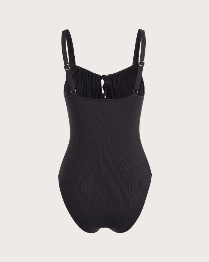 The Black Cutout One-Piece Swimsuit