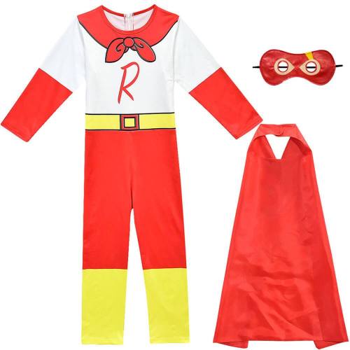 Red Titan Bodysuit Kids Cosplay School Play Costume