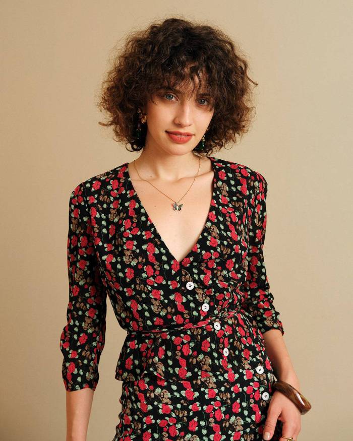 The Button-Up Floral Blouse