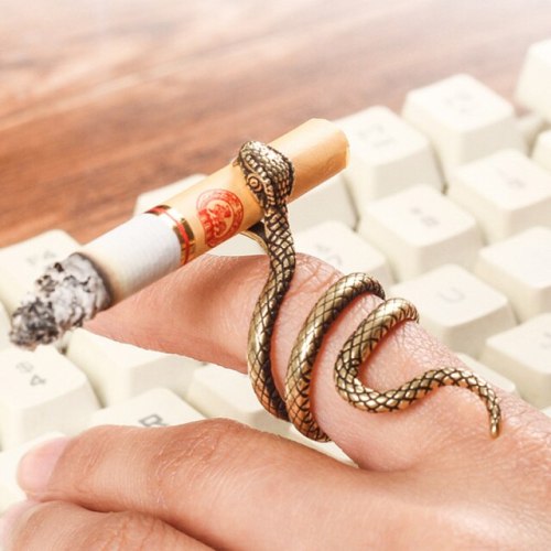 Snake Dragon Cigarette Holder Rings For Smoker