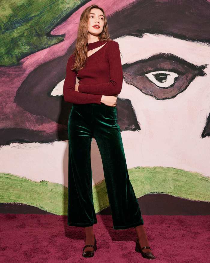 The Slim-Fitting Cutout Knit Top