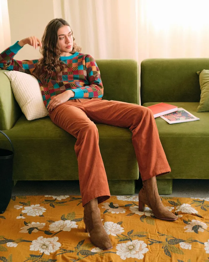 The Solid Corduroy Straight Leg Pants