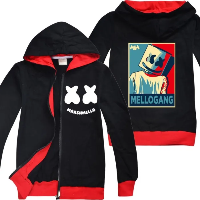 Dj Marshmello Mellogang Boys Cotton Hoodie And Sweatpants Outfit Set