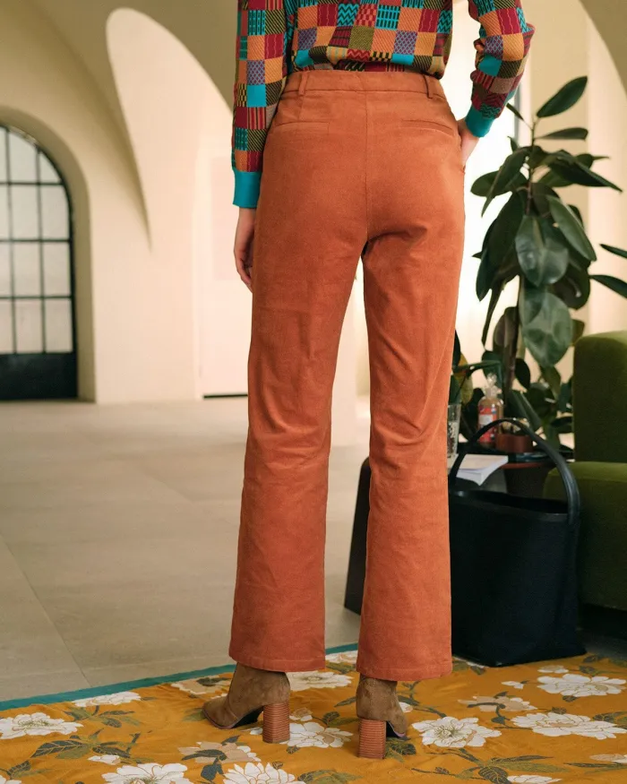 The Solid Corduroy Straight Leg Pants