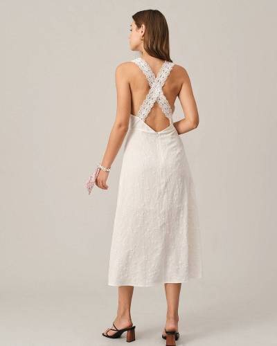 The Crisscross Backless Maxi Dress