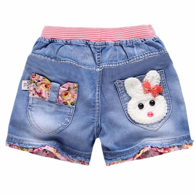 Summer Kids Fashion Girl Short Princess Jeans