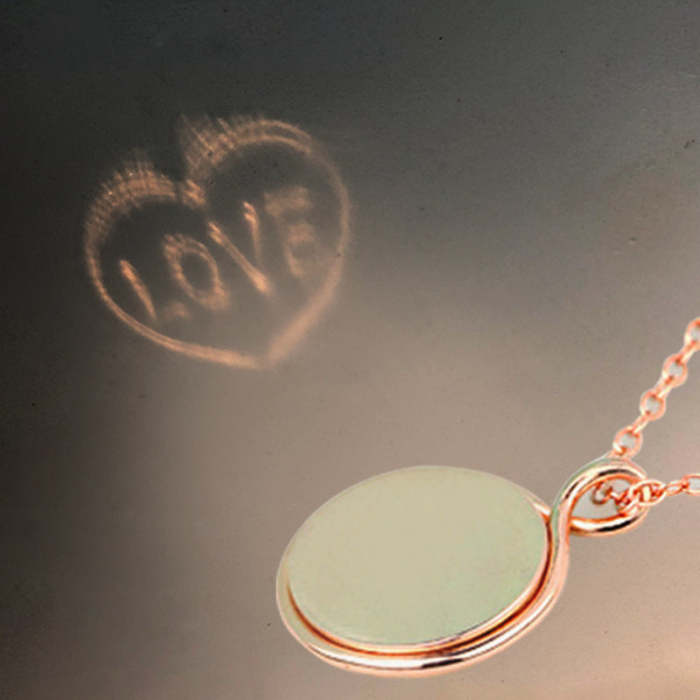  Love  Light Projection Necklace