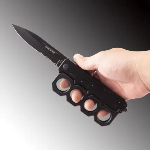 Separately Knuckles Folding Knife Out Door Camping Self-Defense Knife