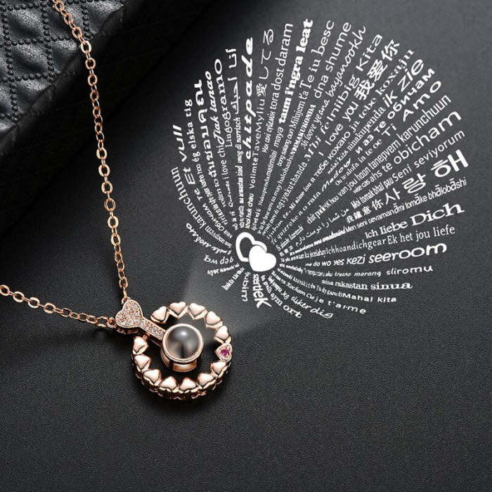 I Love You 100 Languages Necklace