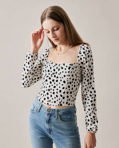 The Polka-Dot Crop Top