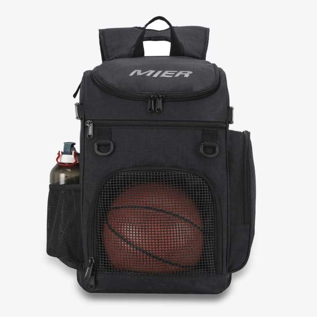 Large Basketball Backpack Sports Bag With Ball Compartment