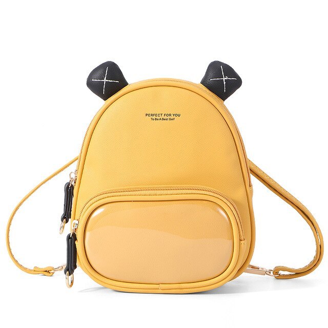 Mini Backpack Women Casual Pu Leather Shoulder Bag