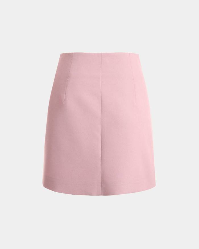 The Single Breasted Asymmetric Skirt