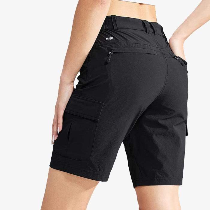 Women Quick Dry Hiking Shorts Stretchy Cargo Shorts
