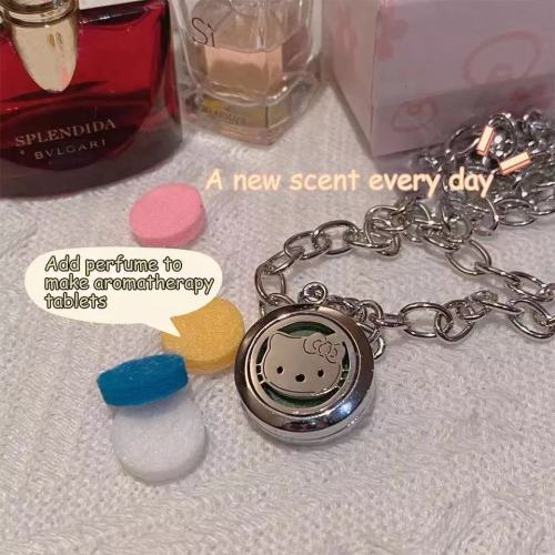 Sanrio Hello Kitty Aromatherapy Necklace Add Perfume Mosquito Repellent