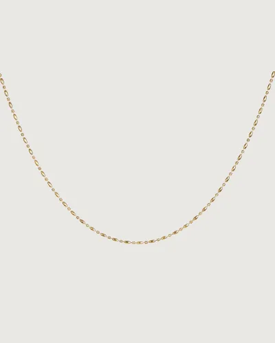 The Gold Oval Beaded Chain Necklace