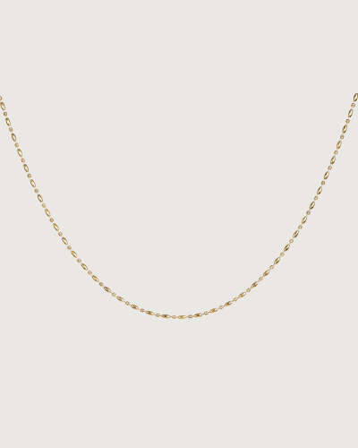 The Gold Oval Beaded Chain Necklace