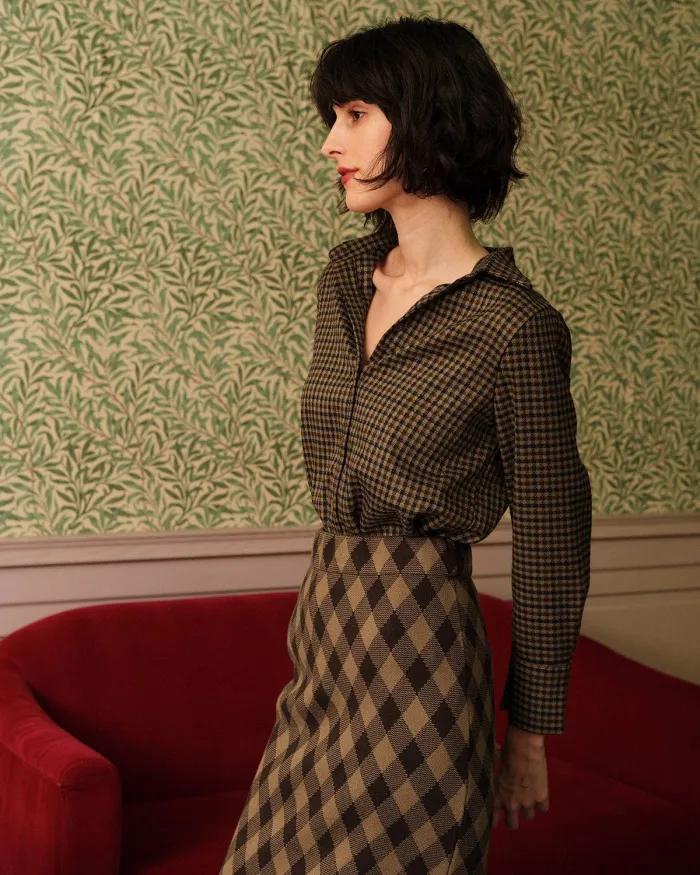 The Collared Retro Plaid Shirt