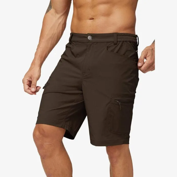 Men Hiking Shorts Quick Dry Cargo Shorts With 6 Pockets