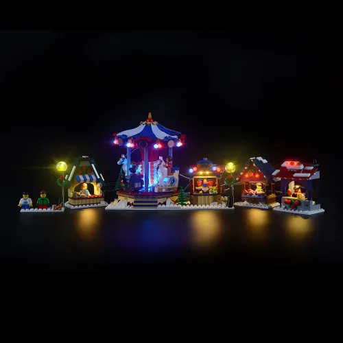 Light Kit For Christmas Winter Village Market 5