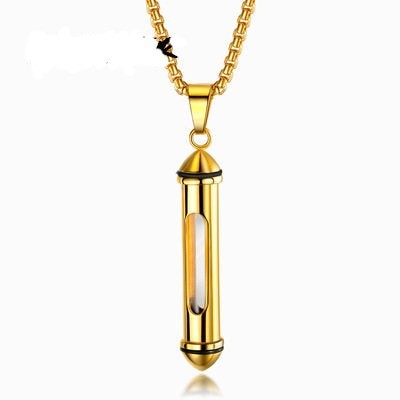 Glass Hourglass Cremation Jewelry Container Vial Pendant Urn Necklace