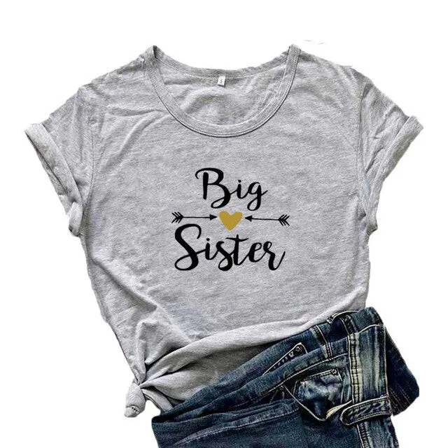 Big Sister Lettle Sister Best Friends T-Shirt Bff Matching