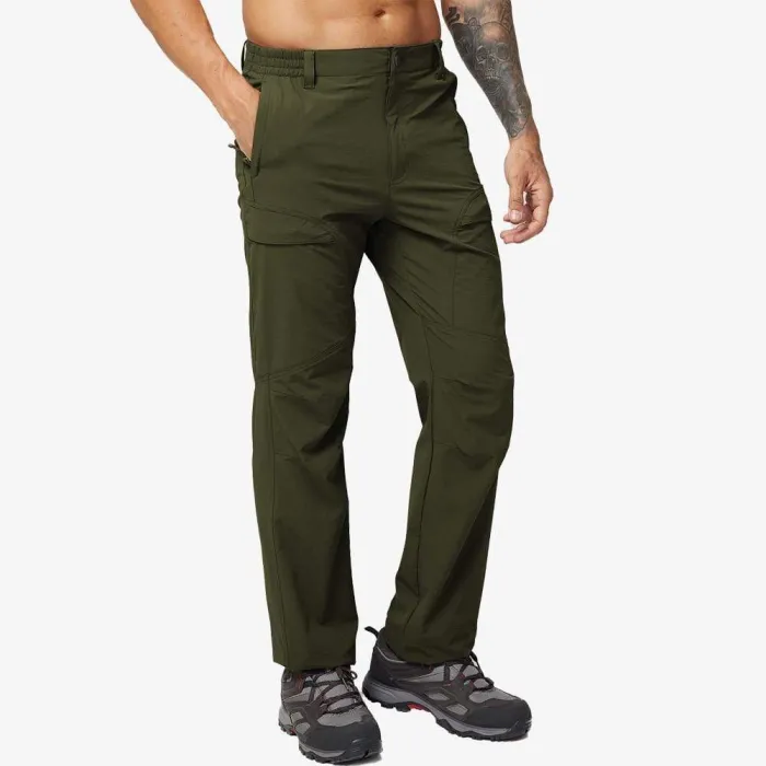 Men Hiking Pants Ripstop Nylon Stretchy Cargo Pants