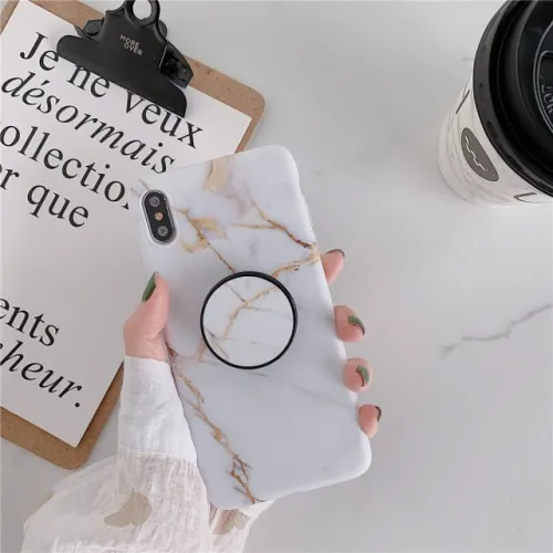 Holder Stand Marble Case For Samsung Skin Imd Silicon Phone Case