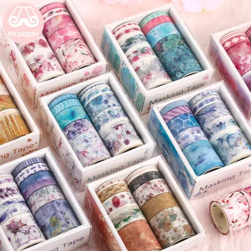 10Pcs/Box Cute Cartoon Animals Washi Tapes