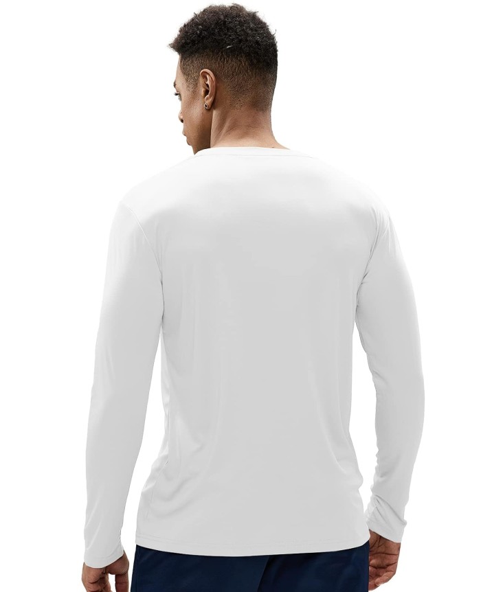 Men Quick Dry Shirts Upf 50+ Sun Protection T-Shirt