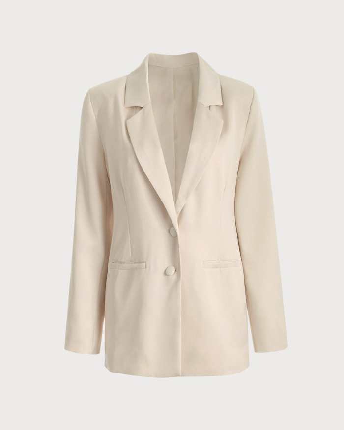 The Solid Collared Single-Breasted Blazer