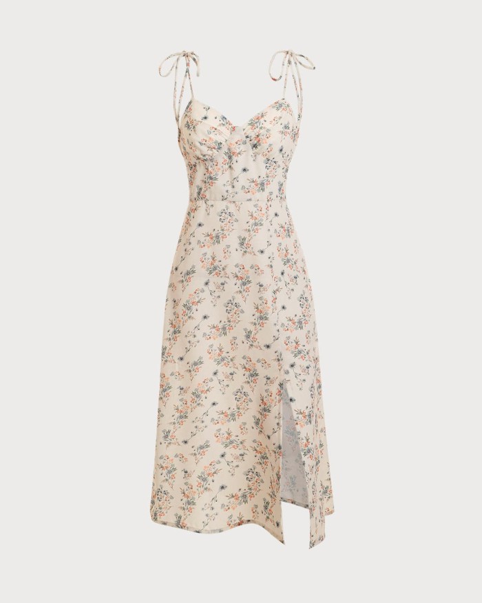 The Tie Strap Floral Cami Dress