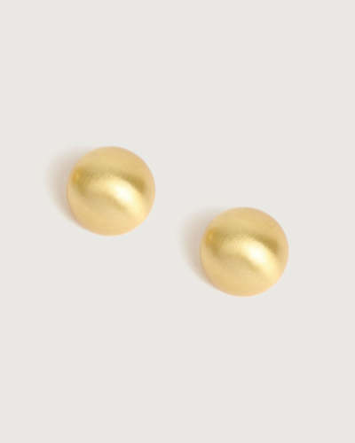 The Gold Hemisphere Stud Earrings