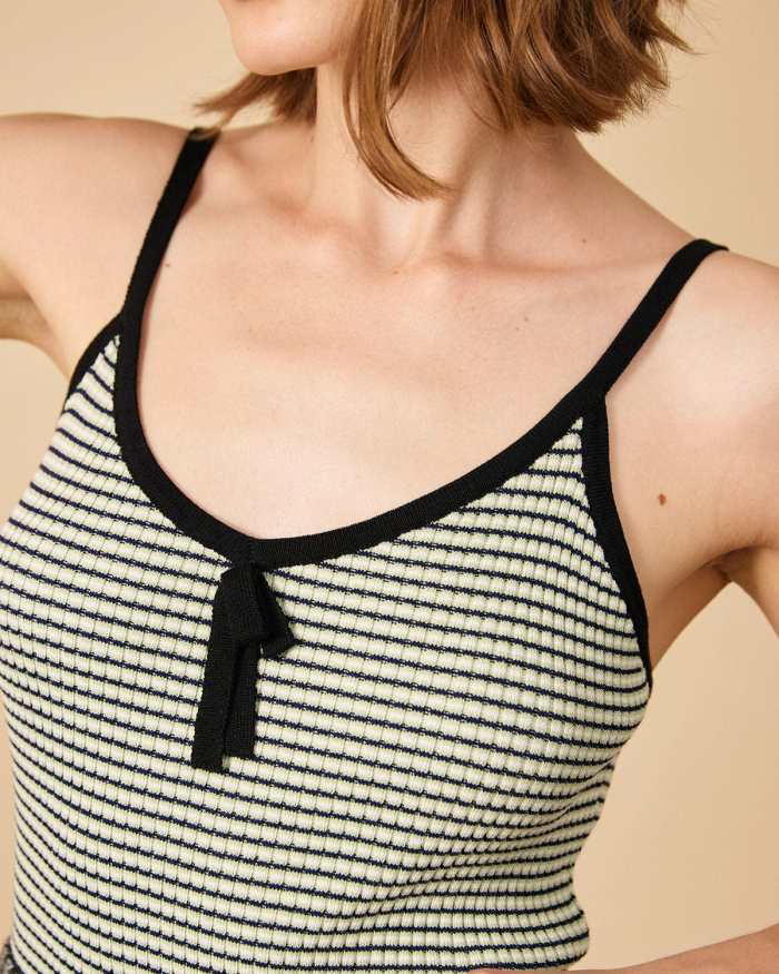 The Stripe Knitted Cami Top