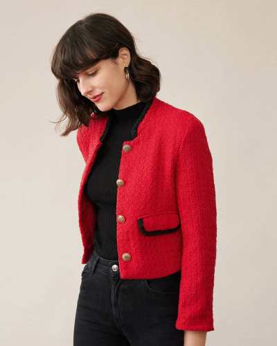 The Spliced Color Contrast Coat