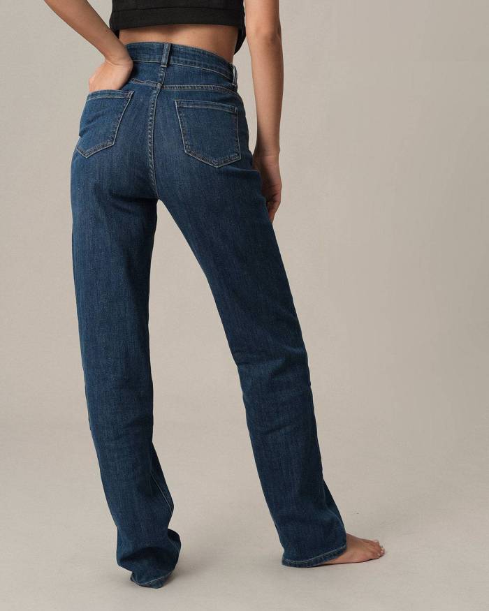The High Waisted Vintage Straight Jeans