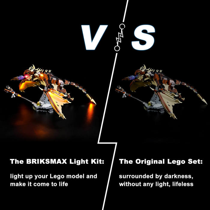 Briksmax Light Kit For Hungarian Horntail Dragon 6