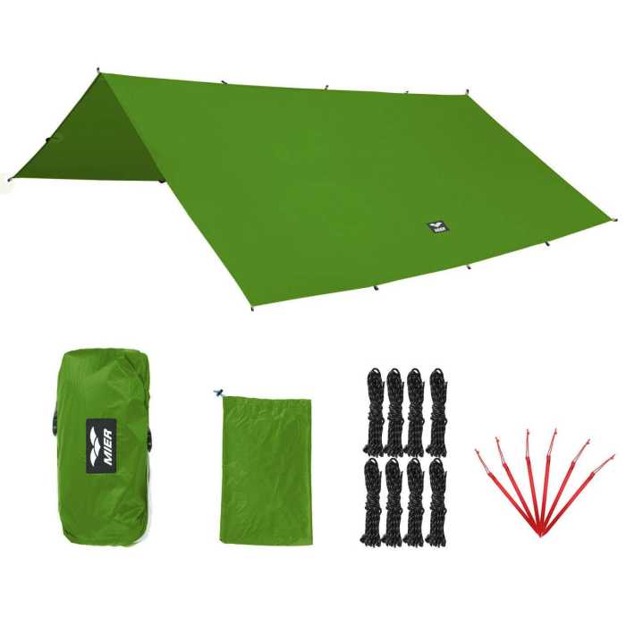 Ultralight Waterproof Tent Tarp Windproof Rain Fly Shelter