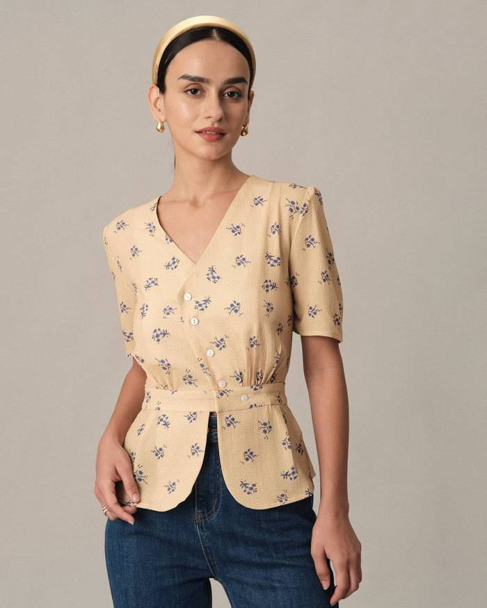 The Asymmetric Single Breasted Blouse