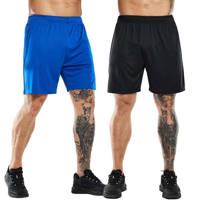 Men Quick-Dry Athletic Running Shorts Without Pockets
